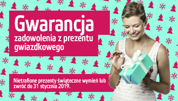 Prezenty na Boże Narodzenie z VIP gwarancją zwrotu do 31.01.2019