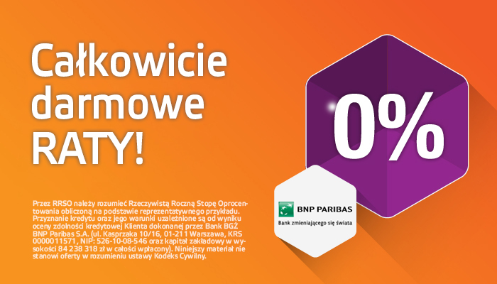Prawdziwe raty 10x0% z RRSO 0%