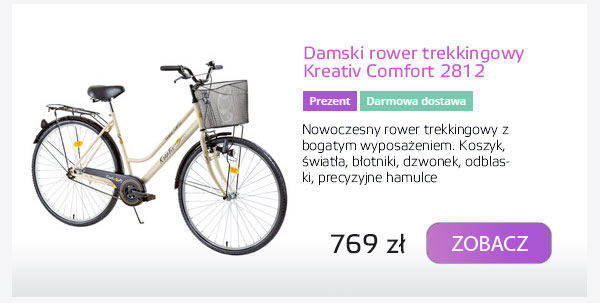 Damski rower trekkingowy Kreativ Comfort 2812 - model 2017