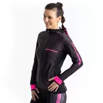 Damska bluzka sportowa rowerowa CRUSSIS CSW-099 - Czarno-różowy