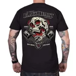 Koszulka męska na motocykl t-shirt BLACK HEART Flame Piston