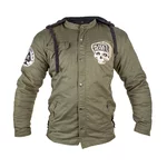 Męska kurtka motocyklowa z aramidem W-TEC Black Heart Hat Skull Jacket - Garage Built