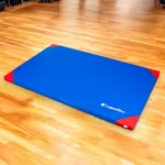 Materac gimnastyczny mata do ćwiczeń inSPORTline Gabyk T90 200x120x6 cm - Niebieski