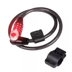 Zapięcie rowerowe na szyfr W-TEC Boelis 10*800mm ze światłem LED