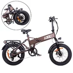 Składany rower elektryczny typu fat bike inSPORTline ISL Baxom Lite 720Wh 20" - Deep Coffee
