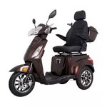 Trójkołowy wózek elektryczny inwalidzki inSPORTline Zorica Deluxe z hamulcem elektromagnetycznym - Brązowy