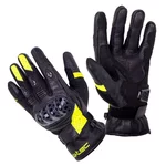 Skórzane rękawice motocyklowe W-TEC Kudavo - Czarny-fluo