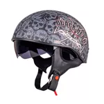 Kask motocyklowy otwarty W-TEC Black Heart V535 Cross Skull