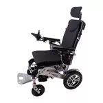 Elektryczny wózek inwalidzki inSPORTline Hawkie Evo II z regulowanym oparciem 700W - Srebrny
