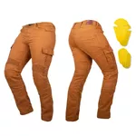 Spodnie motocyklowe męskie jeansy W-TEC Wallbridge Caramel