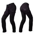 Damskie spodnie jeansy motocyklowe W-TEC Komehana - Czarny