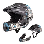 Kask Downhill na rower motor enduro zjazdowy W-TEC Delgada - Black Heart Mechanic