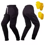 Męskie spodnie motocyklowe wygodne joggery W-TEC Askew - Czarny