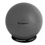 Piłka gimnastyczna z funkcją krzesła inSPORTline Top Ball 65 cm BallBase - Ciemny szary
