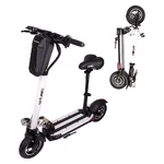 Składana hulajnoga elektryczna W-TEC Tenmark III 10" z siodełkiem i torbą - Biały