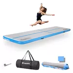 Ścieżka akrobatyczna do ćwiczeń Airtrack inSPORTline Airstunt 400x100x10 cm biała