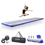Ścieżka akrobatyczna do ćwiczeń Airtrack inSPORTline Airstunt 500x100x10 cm ciemnoniebieska