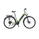 Miejski rower elektryczny z oświetleniem Levit Musca Urban HD 630 28" - Olive Pearl