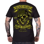 T-shirt stylowa koszulka bawełniana BLACK HEART Satan - Czarny