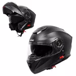 Kask motocyklowy z otwieraną szczęką + blenda W-TEC Cullo