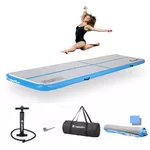 Ścieżka akrobatyczna Airtrack inSPORTline Airstunt 400x100x10 cm biała z pompką