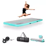 Ścieżka akrobatyczna Airtrack inSPORTline Airstunt 300x100x10 cm biała z pompką elektryczną