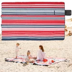 Koc piknikowy mata plażowa inSPORTline Livetino 300x200 cm - noc hibiskusowa