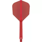 Nasadki z piórkami do lotek Target K-Flex No6 Short 3 szt. - Czerwony