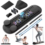 Wielofunkcyjna deska do pompek i pilatesu inSPORTline Pushap Zen ∙ z gumami oporowymi ∙ wielopozycyjna