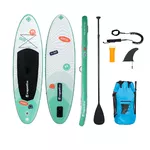 Paddleboard z akcesoriami deska SUP inSPORTline Wavelet 9'6" - Zielony