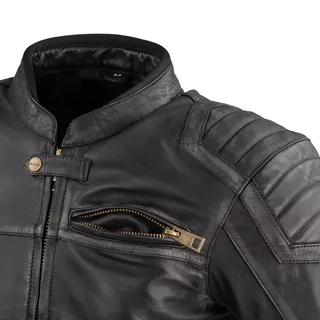 Męska skórzana kurtka motocyklowa W-TEC Suit - vintage czarny