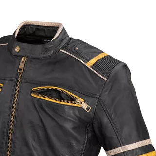 Męska skórzana kurtka motocyklowa W-TEC Traction - Czarny