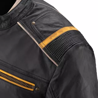 Męska skórzana kurtka motocyklowa W-TEC Traction - Czarny