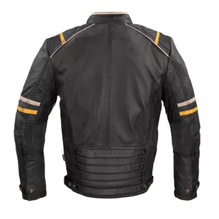 Męska skórzana kurtka motocyklowa W-TEC Traction - Czarny