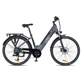 Miejski rower elektryczny inSPORTline ISL Eclion 648 Wh 28" - model 2026 ∙ bateria 648 Wh ∙ zasięg do 120 km ∙ amortyzowany widelec ∙ nośność 120 kg - Titanium Grey (szary)