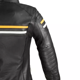 Damska skórzana kurtka motocyklowa W-TEC Stripe Lady - Czarny