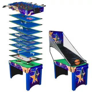 Stół do gry 13w1 WORKER Supertable - Piłkarzyki, hokej, bilard - OUTLET