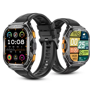 Smartwatch wodoodporny inSPORTline Zakuro – inteligentny zegarek 5 ATM ∙ połączenia ∙ kompas / barometr