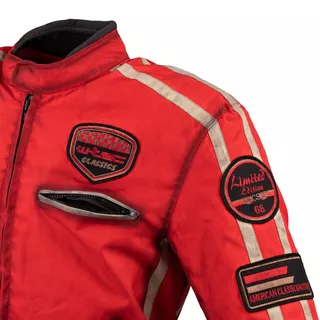 Męska kurtka motocyklowa W-TEC Patriot Red - Czerwony