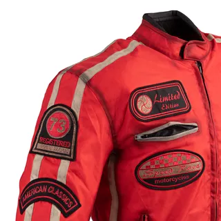 Męska kurtka motocyklowa W-TEC Patriot Red - Czerwony