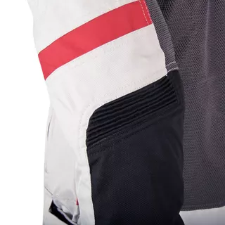 Damska kurtka motocyklowa W-TEC Lucina - szaro-kremowa biel