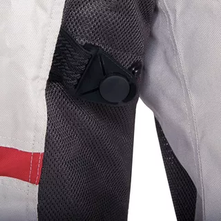 Damska kurtka motocyklowa W-TEC Lucina - szaro-kremowa biel