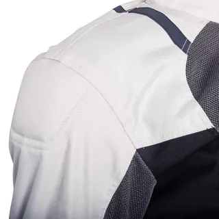 Damska kurtka motocyklowa W-TEC Lucina - szaro-kremowa biel