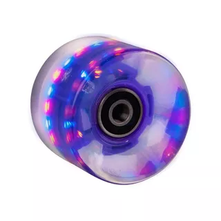 Świecące kółko do penny boardu 60*45 mm z łożyskami ABEC 7 - Niebieski - ciemny fiolet