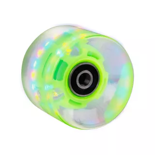 Świecące kółko do penny boardu 60*45 mm z łożyskami ABEC 7 - Niebieski - Zielony