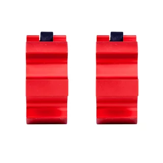Zestaw olimpijskich aluminiowych zacisków na gryf inSPORTline CL-21 50mm - Srebrny