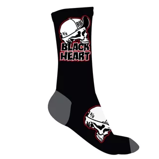 Skarpetki bawełniane wygodne BLACK HEART Cap Skull Socks