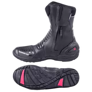 Skórzane buty motocyklowe W-TEC Bangoff - Czarny