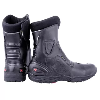 Skórzane buty motocyklowe W-TEC Bangoff - Czarny