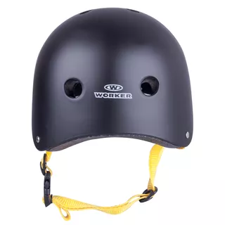Kask na rower, rolki, deskorolkę, fiszkę WORKER Rivaly - Czarny pasek